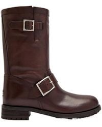 Jimmy Choo - Biker Leather Mid-Calf Boots - Lyst