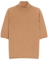 Max Mara - Cecina High Neck Half-Sleeved Jumper - Lyst