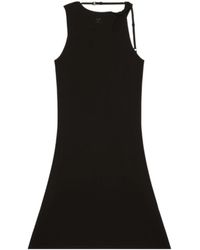 Courreges - Strap-Detail Jersey Minidress - Lyst
