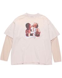 Acne Studios - Teddy Bear Printed Crewneck T-Shirt - Lyst