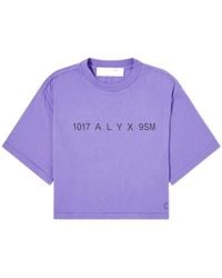 1017 ALYX 9SM - 1017 9Sm Cropped Logo T-Shirt - Lyst