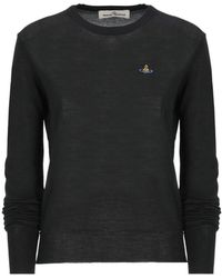 Vivienne Westwood - Orb Embroidered Knit Jumper - Lyst