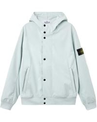 Stone Island - Logo Patch Hooded Jacket - Lyst