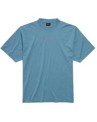 Balenciaga - Logo Embroidered Medium Fit T-Shirt - Lyst