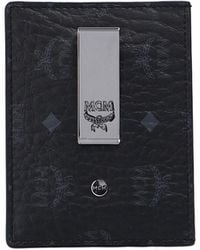 MCM - Logo-Print Compact Cardholder - Lyst