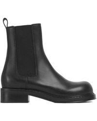 Bottega Veneta - Leather Cliff Ankle Boots - Lyst