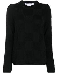 Comme des Garçons - Textured Square Knit Jumper - Lyst