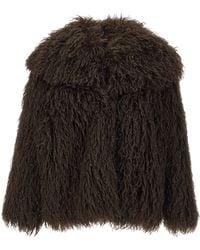 Kaos - Faux-Fur Oversized-Collar Jacket - Lyst