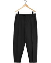 Lemaire - Zipped Tapered Leg Trousers - Lyst