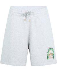 CASABLANCA - Printed Drawstring Shorts - Lyst