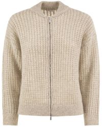 Peserico - Long-Sleeved Sequin Knit Cardigan - Lyst