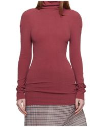 Issey Miyake - High-Neck Long-Sleeved Knitwear - Lyst