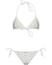 Oséree - Oséree Crystal-Stud Two-Piece Bikini - Lyst