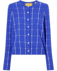 Guest In Residence - Jane Checker Cashmere Cardigan - Lyst