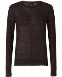 Pinko - Distressed Semi-Sheer Top - Lyst