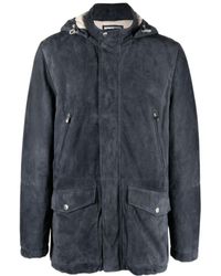 Brunello Cucinelli - Long Sleeved Hooded Jacket - Lyst