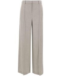 Eleventy - Wide-Leg Wool Pants - Lyst