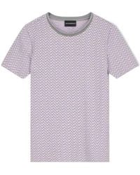 Emporio Armani - Textured Short-Sleeve Top - Lyst