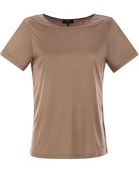 Fay - Boat Neck Jersey Top - Lyst