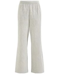 Brunello Cucinelli - Lace Flowers Jersey Track Trousers - Lyst