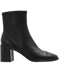 Tory Burch - Cap-Toe Heeled Ankle Boots - Lyst