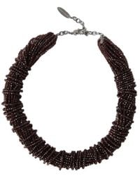 Brunello Cucinelli - Bead-Detailing Necklace - Lyst