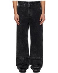 Lanvin - Washed Non-Stretch Jeans - Lyst
