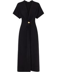 Altuzarra - Rena Embellished Gathered Jersey Maxi Dress - Lyst