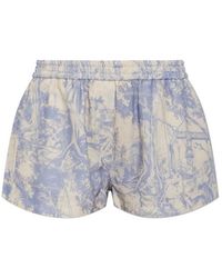 Off-White c/o Virgil Abloh - Printed Elasticated-Waist Shorts - Lyst