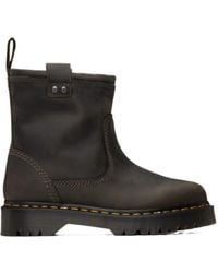 Dr. Martens - Anistone Lo Leather Biker Boots - Lyst