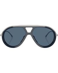 Emporio Armani - Pilot Frame Sunglasses - Lyst