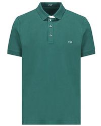 Fay - Logo-Embroidered Short-Sleeved Polo Shirt - Lyst