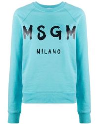 MSGM - Logo Hoodie - Lyst