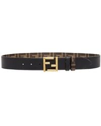 Fendi - Ff Jacquard Buckle Belt - Lyst
