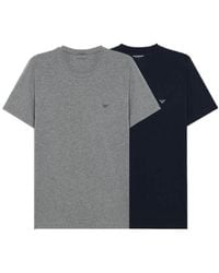 Emporio Armani - Two-Pack Crew-Neck T-Shirts - Lyst