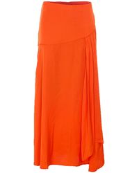 Essentiel Antwerp - Jiselle Pleated Midi Skirt - Lyst