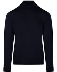 Roberto Collina - Mock-Neck Merino Sweater - Lyst