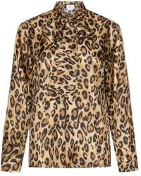 Marella - Nastro Leopard Printed Satin Shirt - Lyst