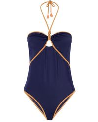 Johanna Ortiz - Salt And Saddle Halterneck Swimsuit - Lyst