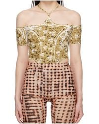 KNWLS - Chk Leotard Bodysuit - Lyst