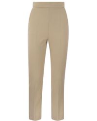 Max Mara - Nepeta Wool Crepe Tailored Pants - Lyst