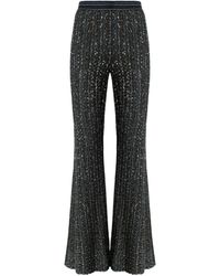Missoni - Striped Flared Trousers With Sequins - Lyst