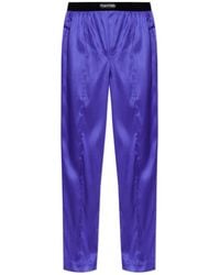 Tom Ford - Logo-Waistband Silk Pyjama Pants - Lyst