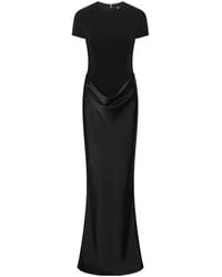 ROTATE BIRGER CHRISTENSEN - Draped Capsleeve Maxi Dress - Lyst
