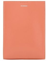 Jil Sander - Tangle Small Logo Embossed Crossbody Bag - Lyst