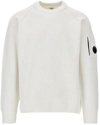 C.P. Company - Lens-Detail Ribbed-Knit Sweater - Lyst