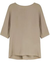 Max Mara - Pianoforte Gattini Short-Sleeved Satin Top - Lyst