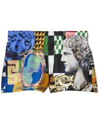 Versace - Printed Swim Shorts - Lyst