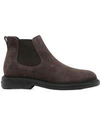 Hogan - Round-Toe Chelsea Ankle Boots - Lyst