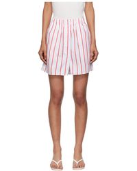 Frankie Shop - Lui Striped Cotton Boxer Shorts - Lyst